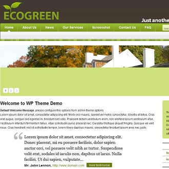 EcoGreen Environmental WordPress Theme