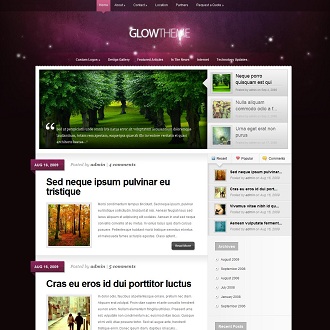 Glow WordPress Theme