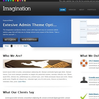 Imagination Portfolio WordPress Theme