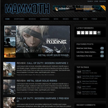 Mammoth Premium Review WordPress Theme