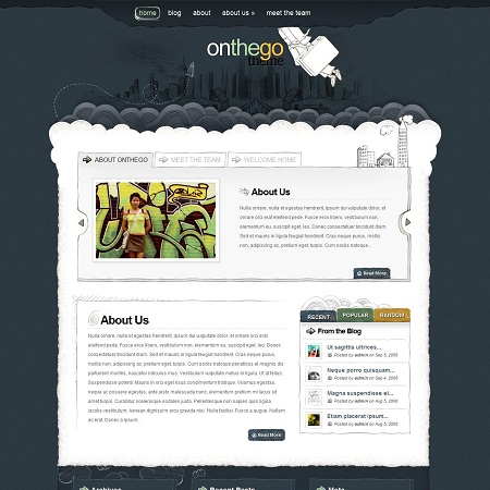 On The Go Hand Drawn WordPress Theme