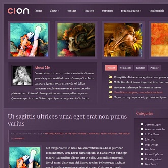 Cion Purple Wordpress Theme