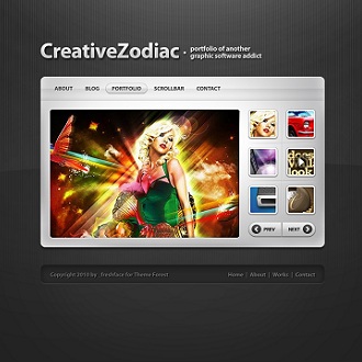 Creative Zodiac WordPress Theme