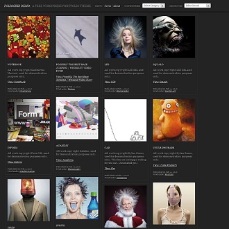 Folio Grid Free Portfolio WordPress theme