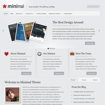 Minimal WordPress Theme