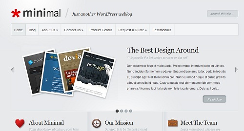 minimal theme from elegant themes