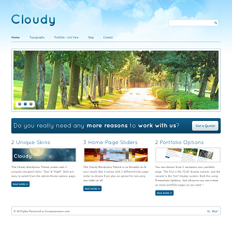 Cloudy WordPress Theme