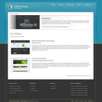 Glamorous WordPress Theme