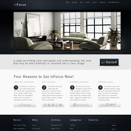 Infocus Professional Business WordPress Theme