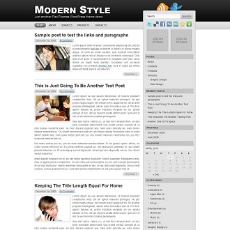 Modern Style Flexi WordPress Theme
