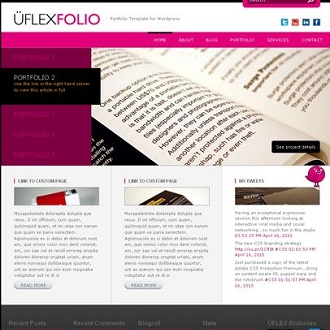 UFlexFolio, Portfolio WordPress Theme