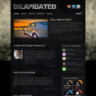 Dilapidated Grunge WordPress Theme