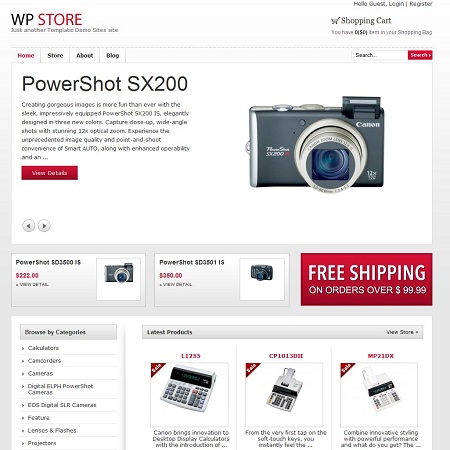 WP Store WordPress Ecommerce Theme