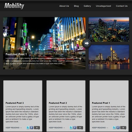 Mobility iPad Ready WordPress Theme