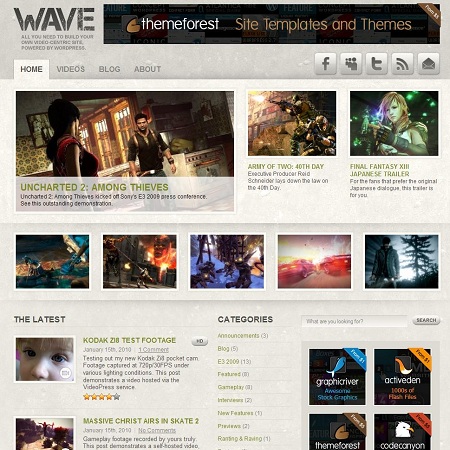 video wordpress theme