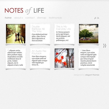 Daily Notes WordPress Theme