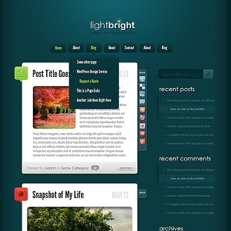 Light Bright WordPress Theme