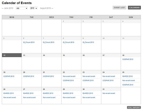 events calendar template. Install Events Calendar and in