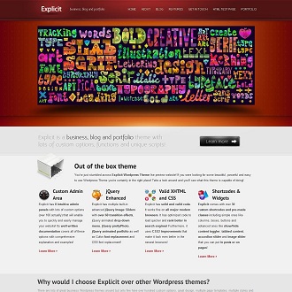 Explicit WordPress Theme