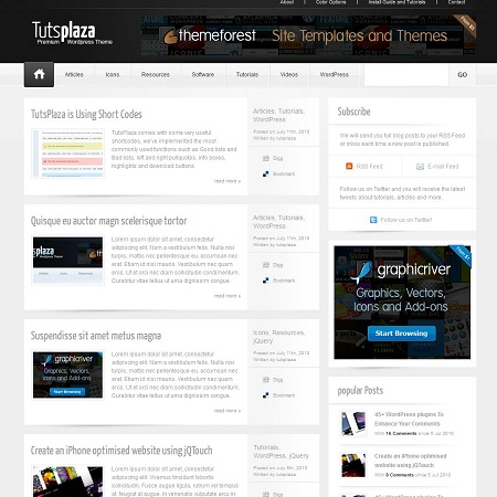 TutsPlaza Community WordPress Theme