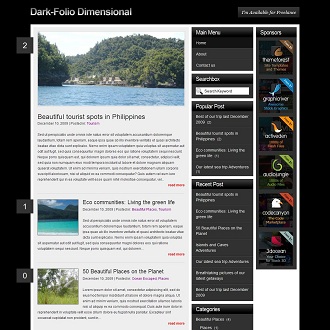 DarkFolio DarkStyle Portfolio Portal Premium Wordpress Theme