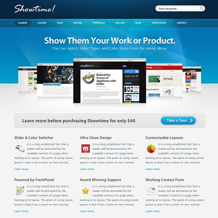 Showtime WordPress Theme