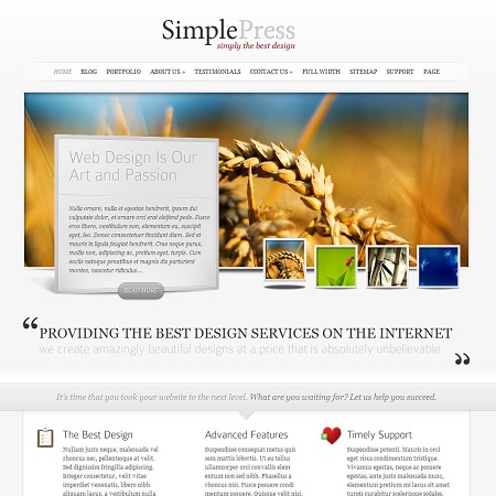 Simple Press WordPress Theme