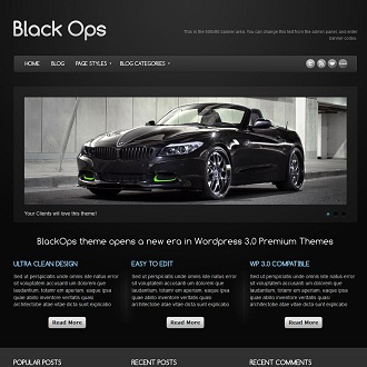 Blackops WordPress Theme