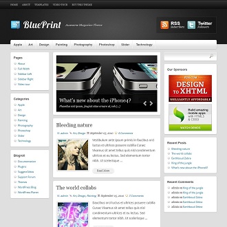Blue Print WordPress Theme