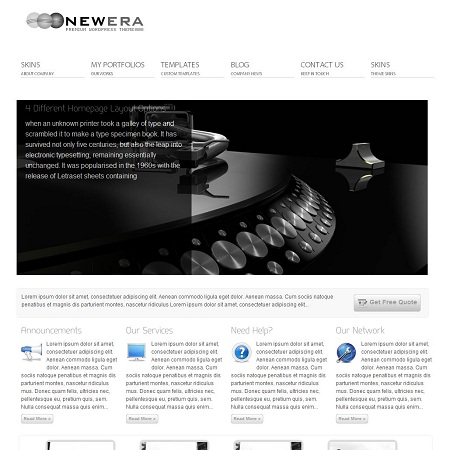 NewEra, 3 in 1 WordPress Theme