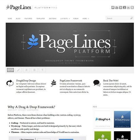 Platform Pro Drag & Drop WordPress Theme