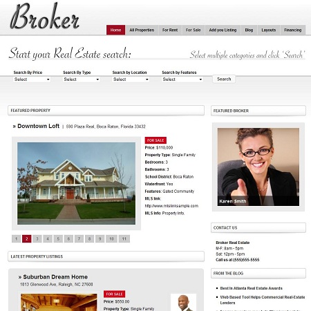 Broker WordPress Theme