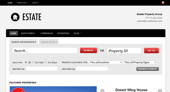 Estate WordPress Theme