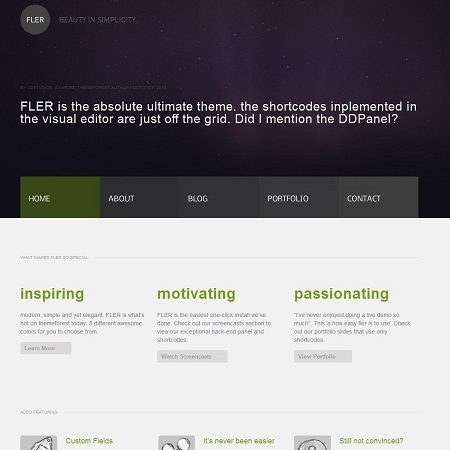 Fler, Simple & Modern WordPress Theme