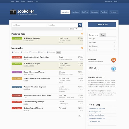 JobRoller WordPress Theme