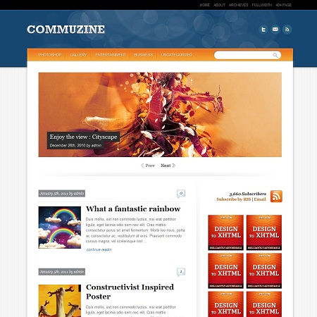 Commuzine Community WordPress Theme