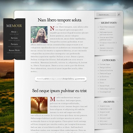 Memoir WordPress Theme