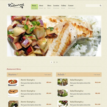restaurant wordpress theme