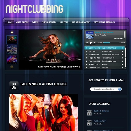 Night Clubbing WordPress Theme