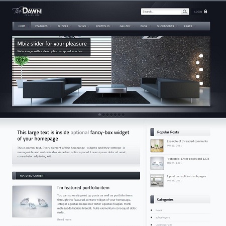 theDawn Business WordPress Theme