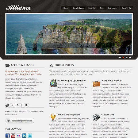Alliance Corporate WordPress Theme