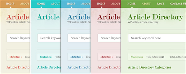 article-directory-colors Article Directory Color Skins