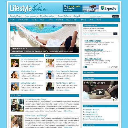LifeStyle WordPress Theme