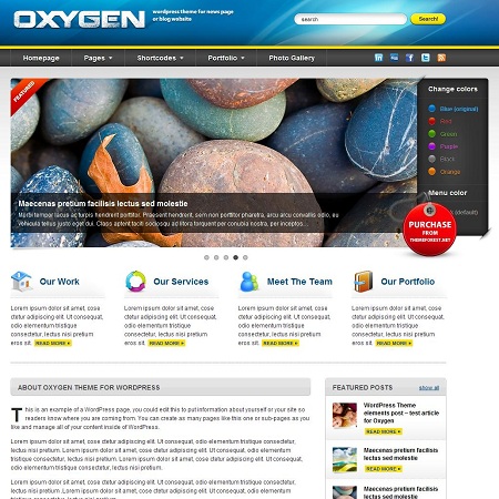 Oxygen Premium Business WordPress Theme