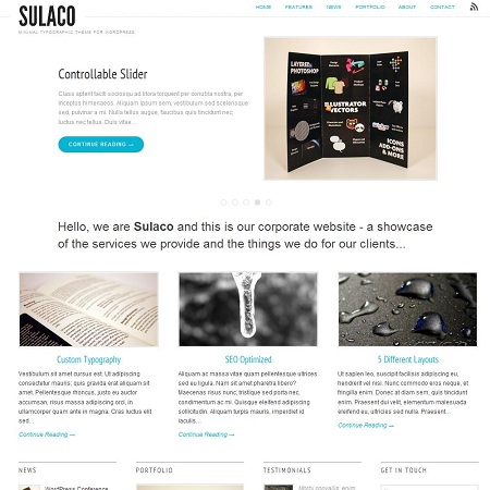 Sulaco Minimal WordPress Theme