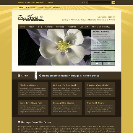 True North WordPress Church Theme
