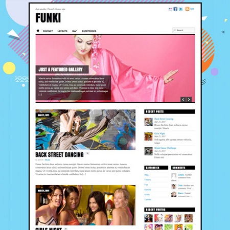 Funki HTML5 WordPress Theme