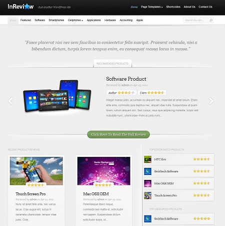 InReview Ratings WordPress Theme