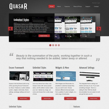 Quasar All-In-One WordPress Business Theme