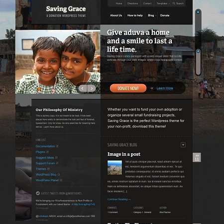 Saving Grace WordPress Theme For Charities & Non-Profit Organizations